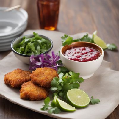 Crispy Fish Fritters with Tropical Salsa