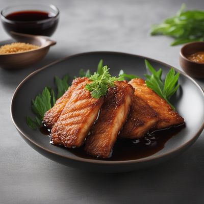 Crispy Fried Fish with Soy Sauce Glaze