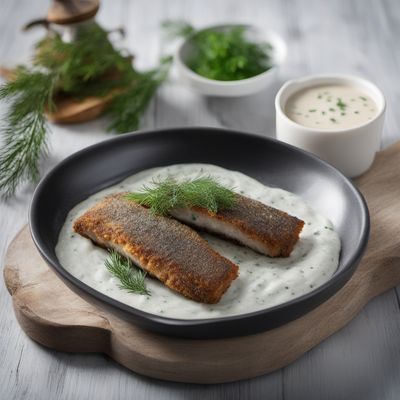 Crispy Fried Herring with Creamy Dill Sauce