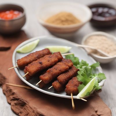 Crispy Lotus Root Kebabs