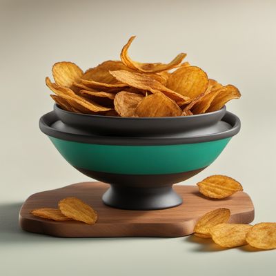 Crispy Plantain Chips with a Caribbean Twist