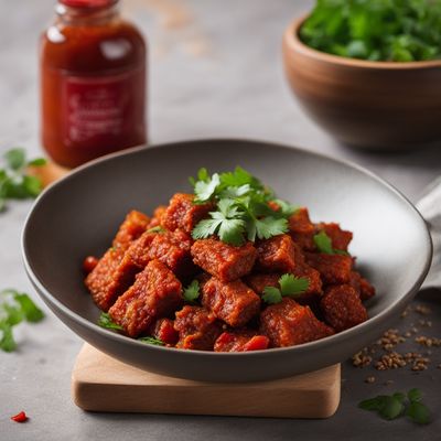 Crispy Tempeh with Spicy Tomato Sauce