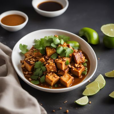 Crispy Thai Tofu with Peanut Sauce