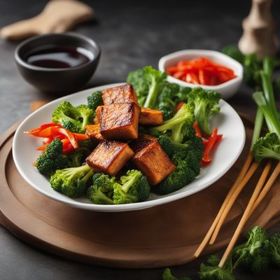 Crispy Tofu with Stir-Fried Vegetables