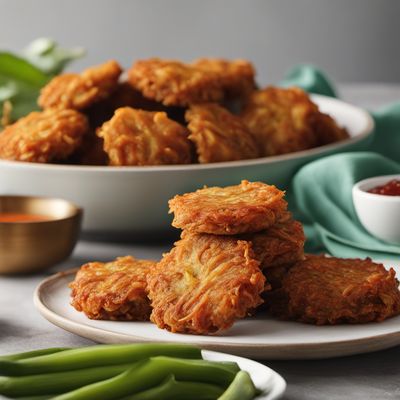 Crispy Vegetable Fritters with Chinese Flair