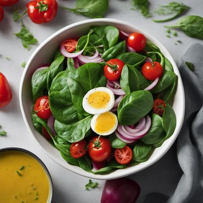 Croatian Spinach and Hard-Boiled Egg Salad