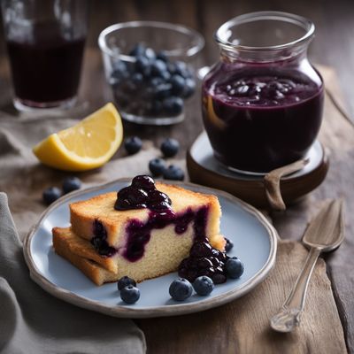 Czech-style Riebel with Blueberry Sauce
