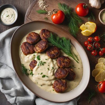 Danish Frikadeller with Creamy Dill Sauce