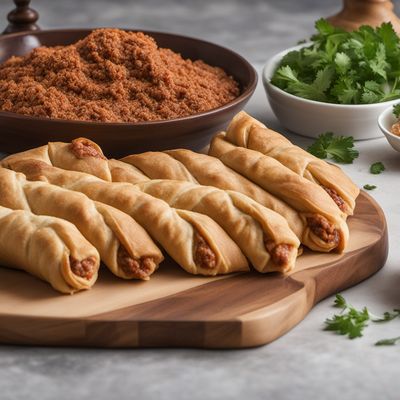 Djiboutian-inspired Stuffed Pastry Rolls