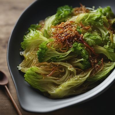 East Asian Style Braised Cabbage