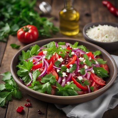 Eastern Arabian Twist on Shopska Salad