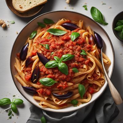 Eggplant and Tomato Pasta