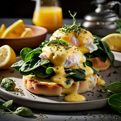 Greek-style Eggs Benedict