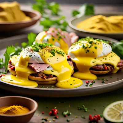 Indo-style Eggs Benedict