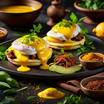 Indo-style Eggs Benedict