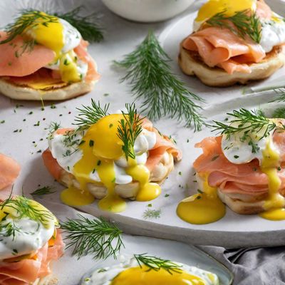 Russian-style Eggs Benedict