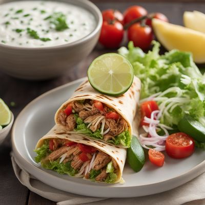 Emirati-inspired Spiced Lamb Burrito