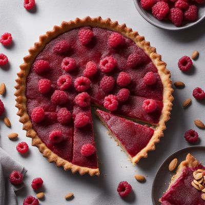 English Raspberry Almond Tart