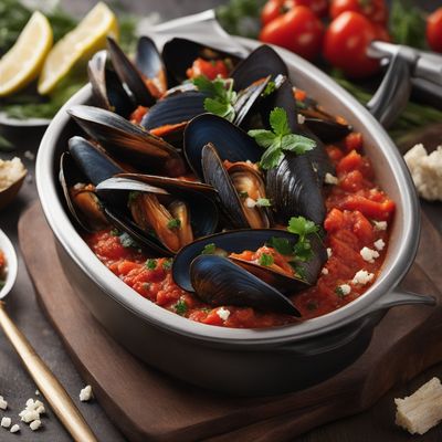 Epirotic-style Mussels with Tomato and Feta