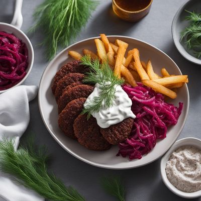 Estonian-inspired Frita with Pickled Beets and Dill Cream