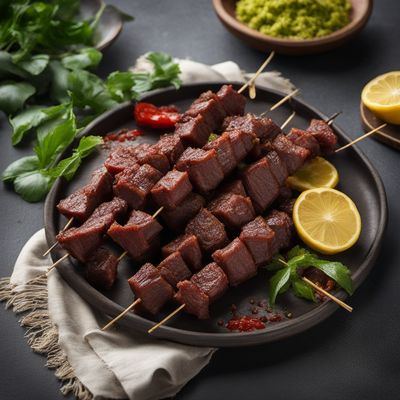 Ethiopian-style Beef Heart Skewers