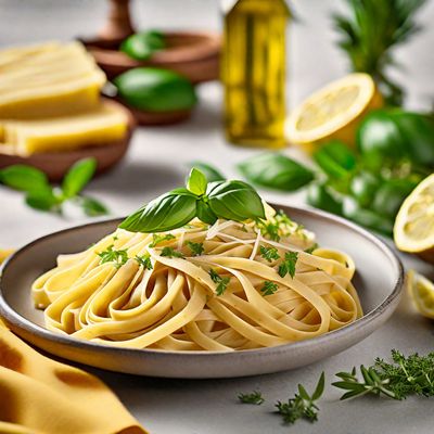 Caribbean-style Fettuccine with Coconut Cream and Plantains