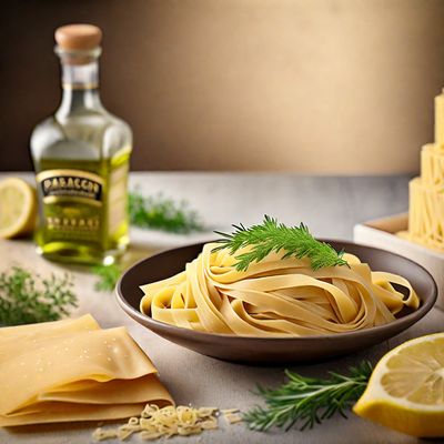 Greek-style Fettuccine with Butter and Parmesan