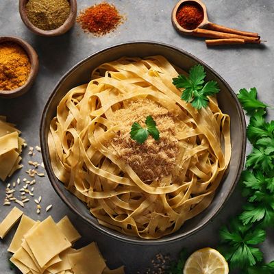 Fettuccine Burro e Parmigiano with a Moroccan Twist