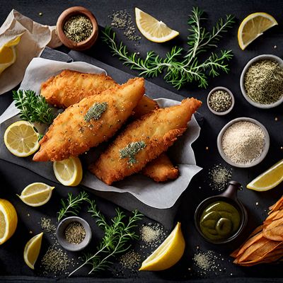 Greek-style Baked Fish and Chips