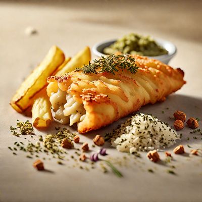 Mediterranean-style Baked Fish and Chips