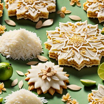 Thai-Inspired Coconut Florentines