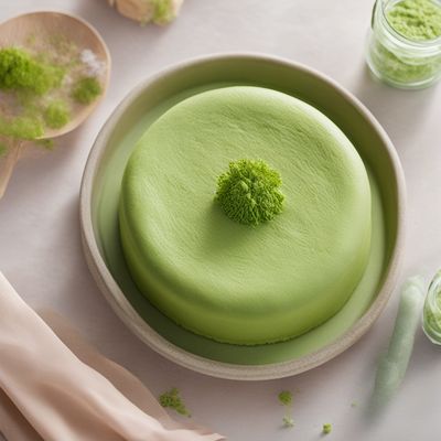 Fluffy Matcha Japanese Cheesecake