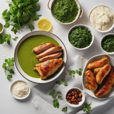 Frankfurt Green Sauce with Herb-Roasted Chicken