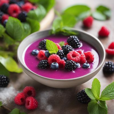 Fruity Coconut Soup with Local Berries