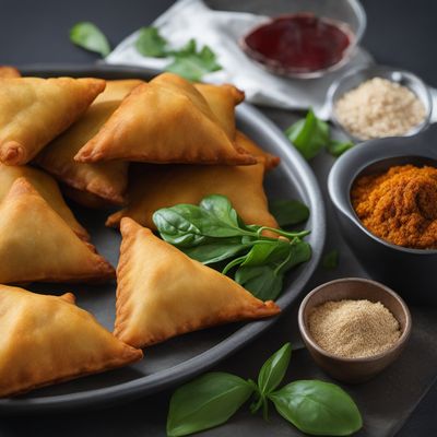 Gabonese-inspired Spinach and Plantain Samosas