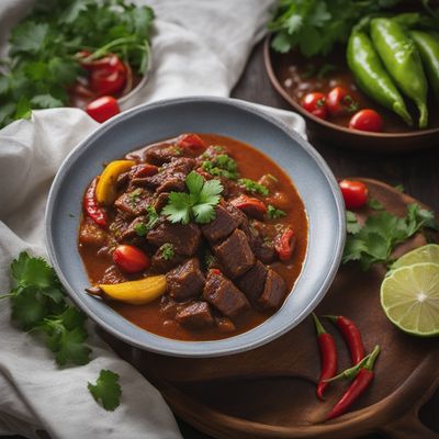 Gambian-style Beef and Plantains Stew