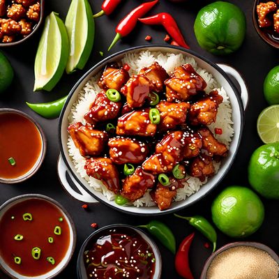 Caribbean General Tso's Chicken