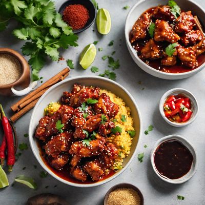 General Tso's Chicken with a Moroccan Twist