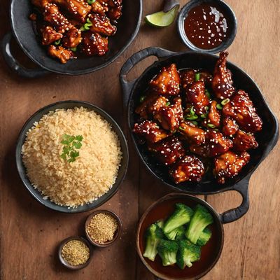 General Tso's Chicken with a New Mexican Twist