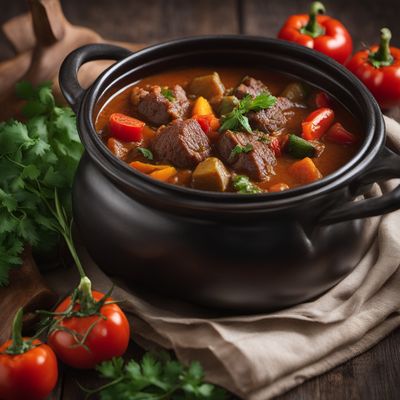 Georgian Lamb Stew with Vegetables