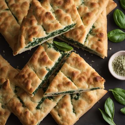 Georgian Spinach and Cheese Bread
