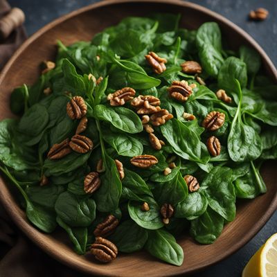 Georgian Spinach and Walnut Salad