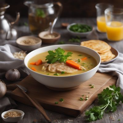 German Flädlesuppe (Savory Pancake Soup)