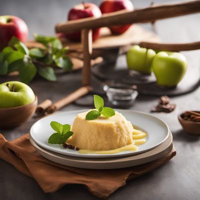German Quarkkeulchen with Apple Compote