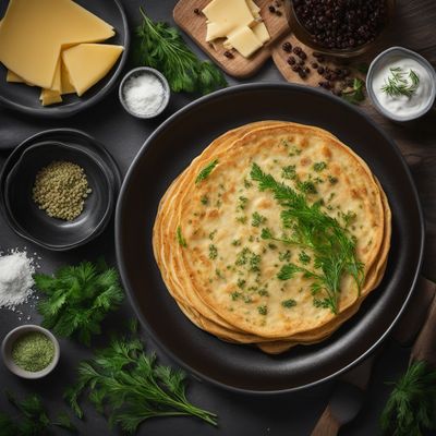 German-style Savory Pancakes with Herbs and Cheese