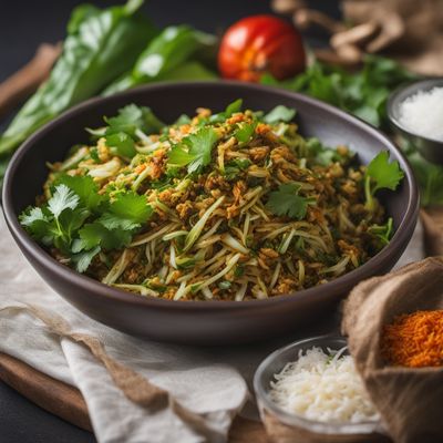 Gova Mallung - Sri Lankan Coconut and Cabbage Stir-Fry