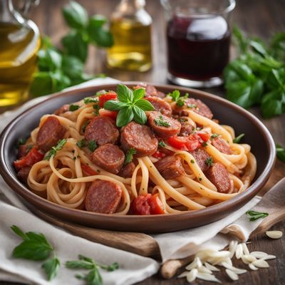 Gramigna Pasta with Sausage