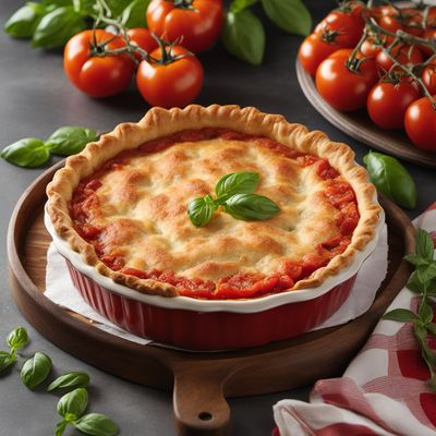 Grandma's Hearty Tomato and Cheese Pie