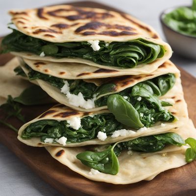 Greek-American Spinach and Feta Flatbread