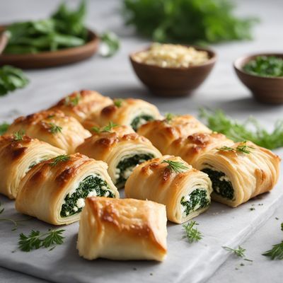 Greek-American Spinach and Feta Rolls